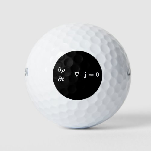 continuity equation all physics fields basics golf balls