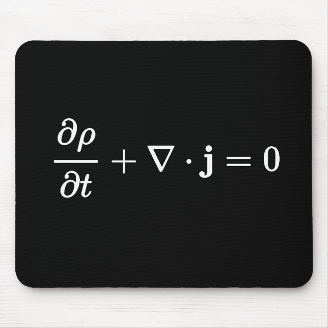 continuity equation all physics fields basics mouse pad (Front)