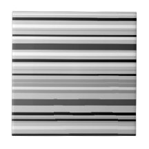 Continuous gray Stripes, Small (4.25" x 4.25")