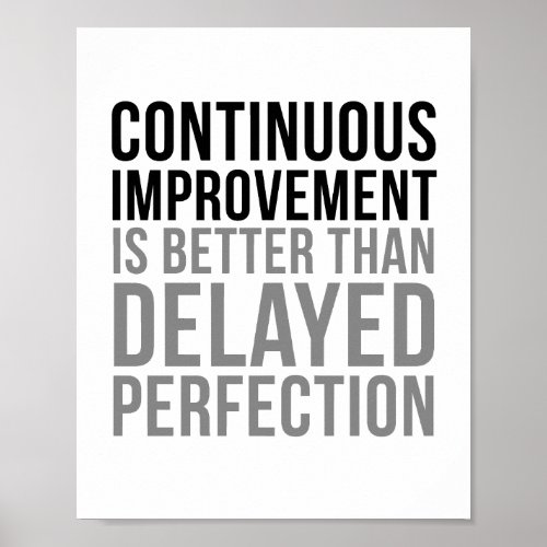 Continuous Improvement Is Better Than Delayed Poster