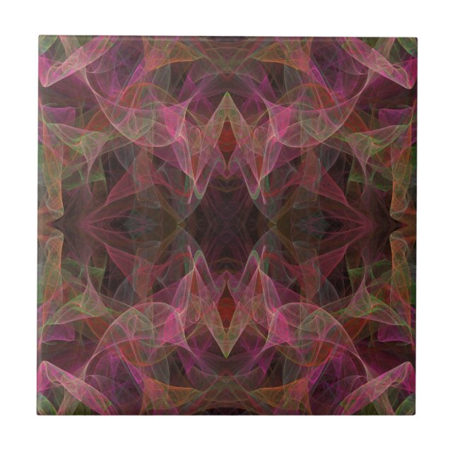 Continuous Matching Pattern Fractal Ceramic Tile (Front)