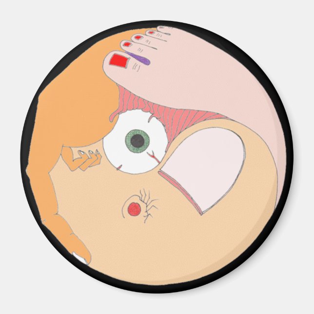 "Contortion" Mandala Magnet (Front)