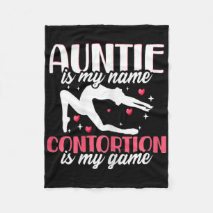 Contortionist Aunt Yoga Gymnastics Aerial And Aeri Fleece Blanket