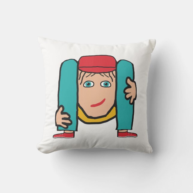 Contortionist Throw Pillow (Front)
