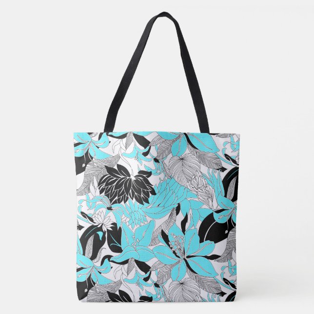 Contour Hawaii Tropical Lily and Protea Beach Bag (Front)