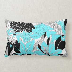 Contour Hawaii Tropical Lily and Protea Floral Lumbar Pillow