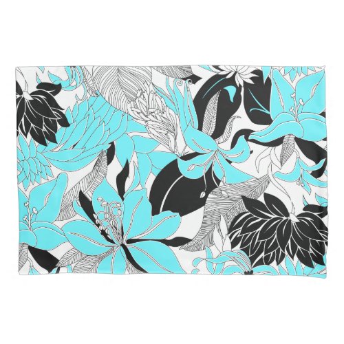 Contour Hawaii Tropical Lily and Protea Floral Pillowcase