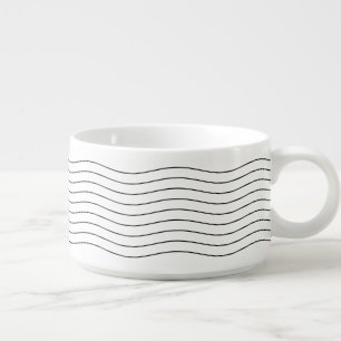 Contour - Organic Wave Lines Minimalist Pattern Bowl