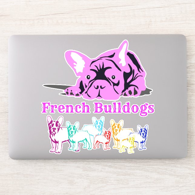 Contour Sticker French Bulldogs (Computer)