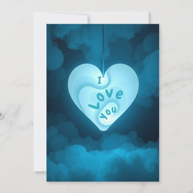 Contours Of The Heart Holiday Card (Front)