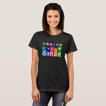 Contra Dance 0218 T-shirt by FuzzyCozy at Zazzle