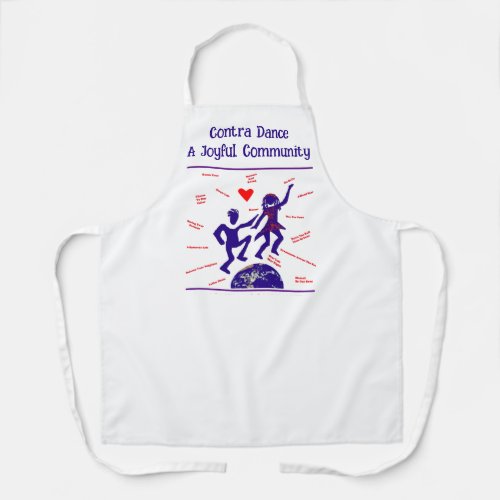 Contra Dance All_Over Print Apron