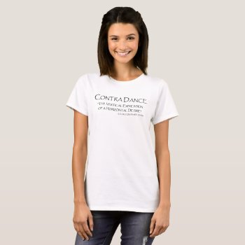Contra Dance Defined T-shirt by FuzzyCozy at Zazzle