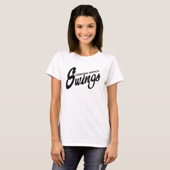 Contra Dance Swings T-shirt by FuzzyCozy at Zazzle