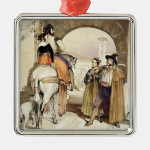 Contrabandistas, from 'Sketches of Spain', engrave Metal Ornament