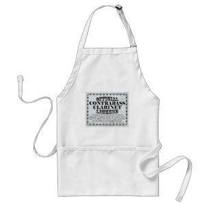 Contrabass Clarinet License Adult Apron