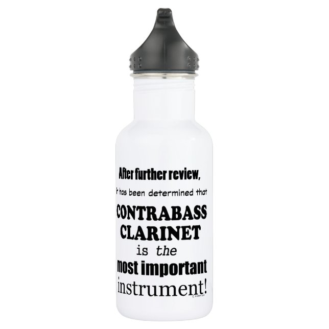 Contrabass Clarinet Most Important Instrument Stainless Steel Water Bottle (Right)