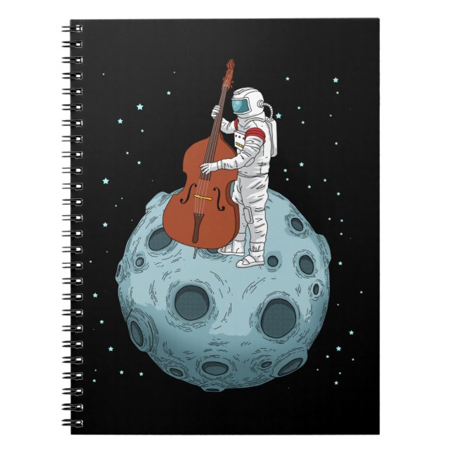 Contrabass Jazz Music Upright Bass Double Bass Notebook (Front)