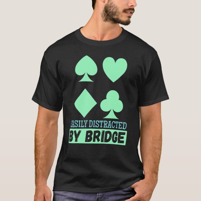 Contract Bridge Bids Duplicate Card Game T-Shirt (Front)