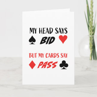  Contract Bridge Humor Card