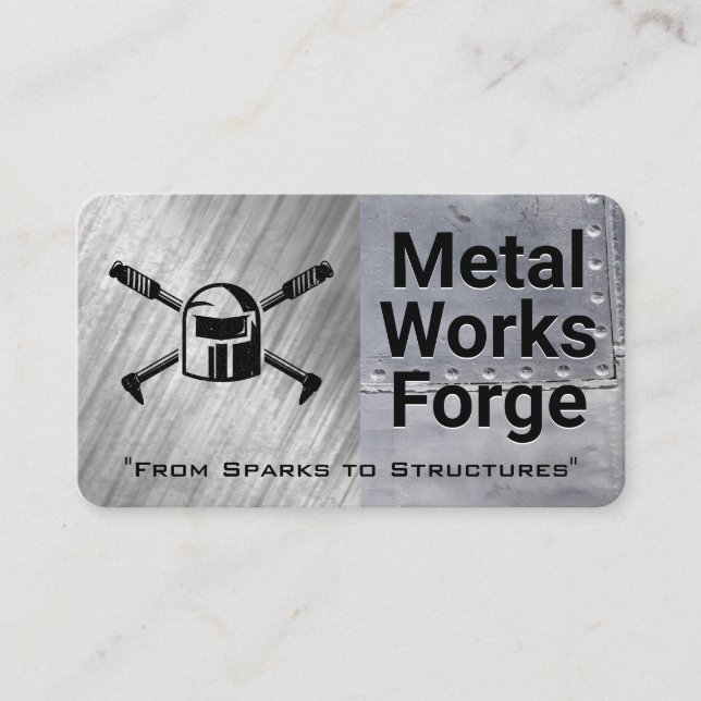 Contract Worker | Blue Collar Work | Welding Business Card (Front)