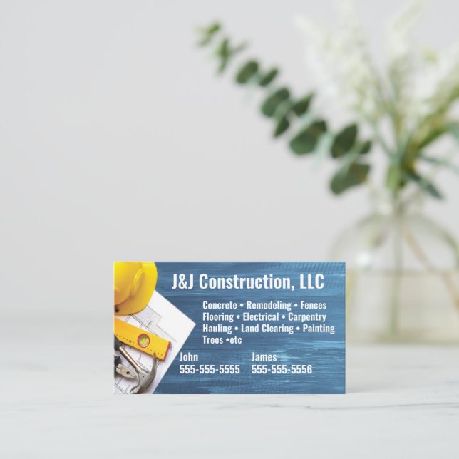 Contractor Business Card (Standing Front)