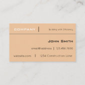 Contractor Business Card (Back)