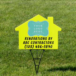 Contractor Business Promotional Logo Sign