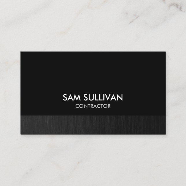Contractor Construction Building Business Card (Front)