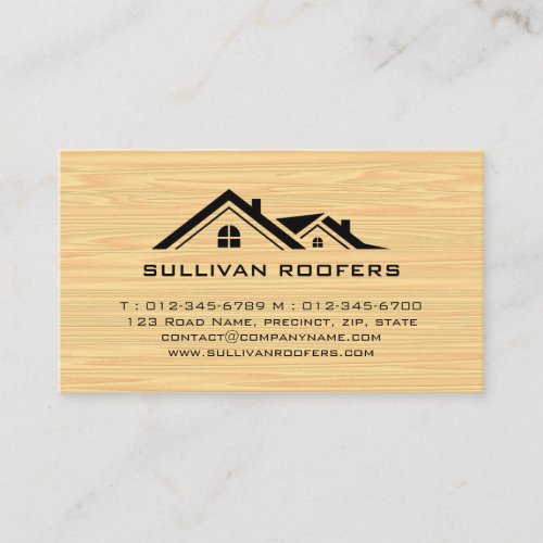 Contractor Construction House Repairs Business Card