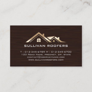 Contractor Construction House Repairs Business Card