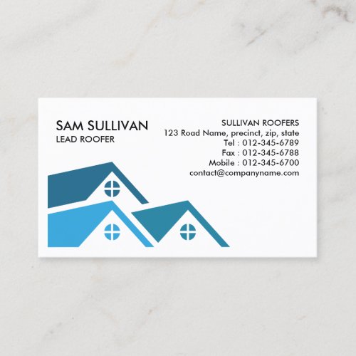 Contractor Construction House Repairs Business Card