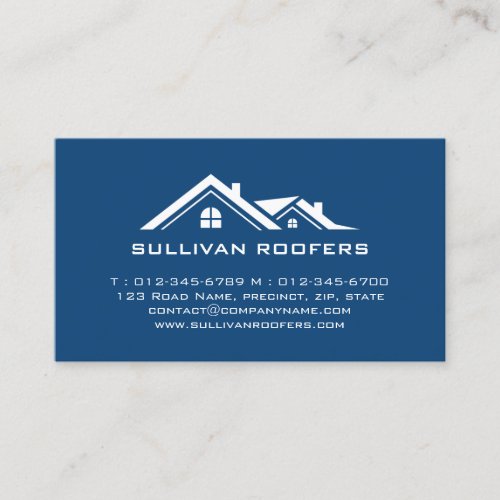 Contractor Construction House Repairs Business Card