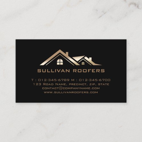 Contractor Construction House Repairs Business Card