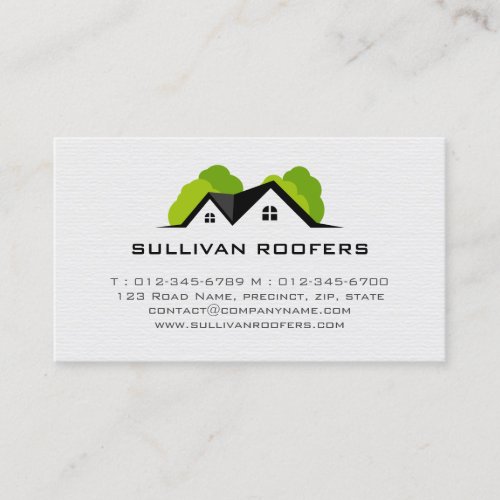 Contractor Construction House Repairs Business Card