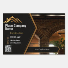 Contractor Job Site Sign for Builders & Remodeling