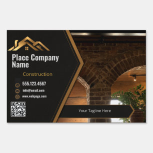 Contractor Job Site Sign for Builders & Remodeling