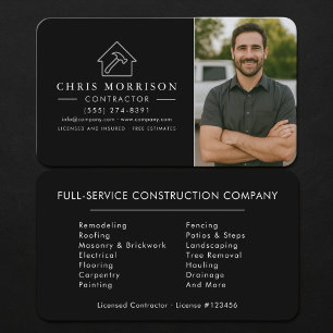 Contractor Photo Business Card