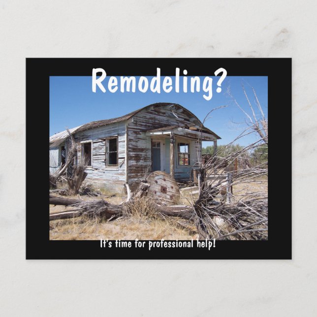 Contractor Remodeling Advertisement Postcard (Front)