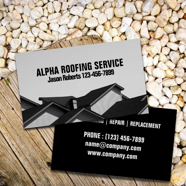 Contractor Roof Repair Construction Roofing Roofer Business Card (Contractor Roof Repair Construction Roofing Roofer Business Card)