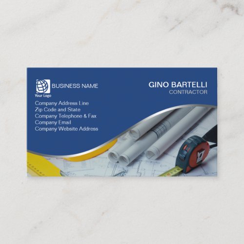 Contractor Tools Construction Trade Skills Business Card