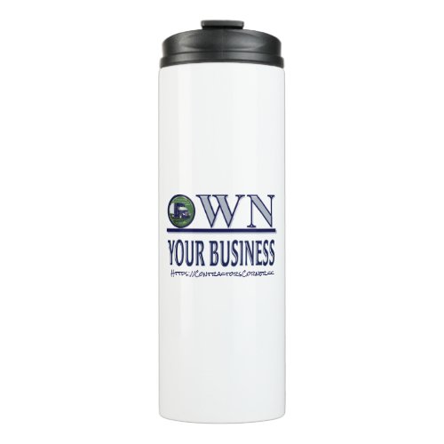 Contractors Corner Own Your Business blue Thermal Tumbler