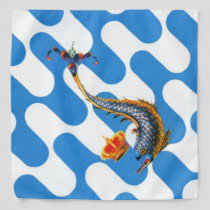 Contrada Capitana dell' Onda (Wave) Palio Bandana