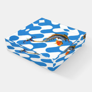 Contrada Capitana dell' Onda (Wave) Palio Paperweight