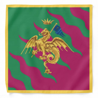 Contrada del Drago (Dragon) Palio di Siena Bandana