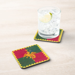 Contrada del Drago (Dragon) Palio di Siena Beverage Coaster