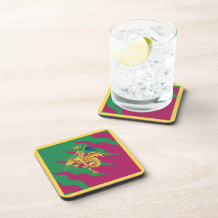 Contrada del Drago (Dragon) Palio di Siena Beverage Coaster