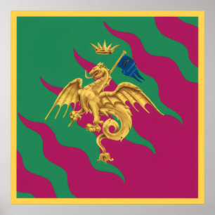 Contrada del Drago (Dragon) Palio di Siena Poster