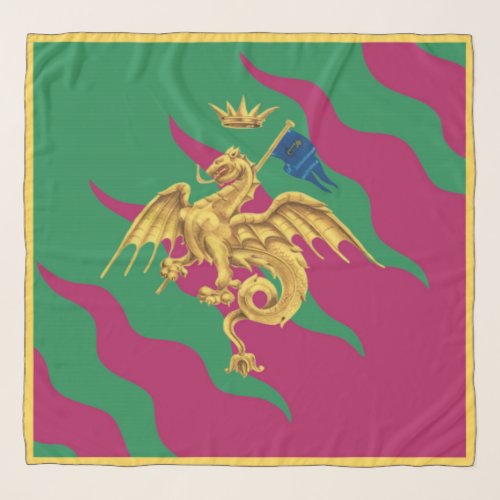 Contrada del Drago Dragon Palio di Siena Scarf