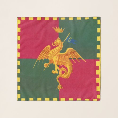 Contrada del Drago Dragon Palio di Siena Scarf